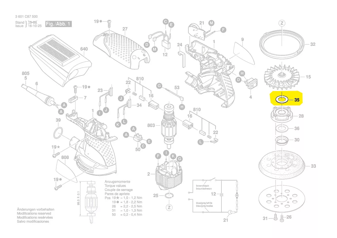Rondelle réf. 2 609 110 724 Bosch